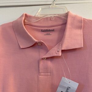 Saddlebred Men's Soft Pink Polo Shirt